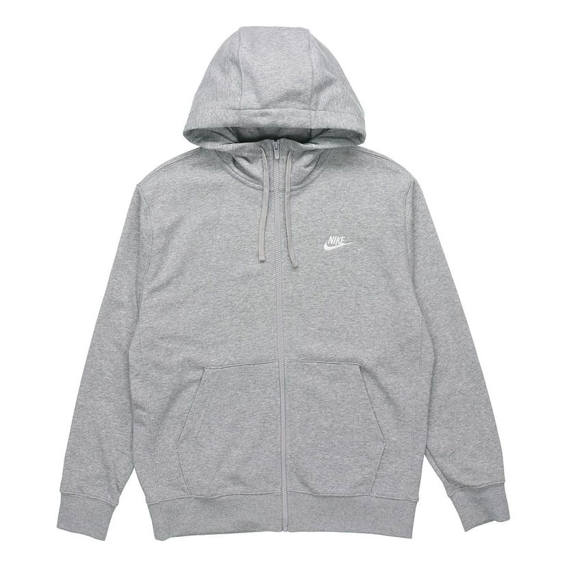 Mikina Nike Basic Chest Logo Full-Zip Hoodie Šedá | BV2649-063