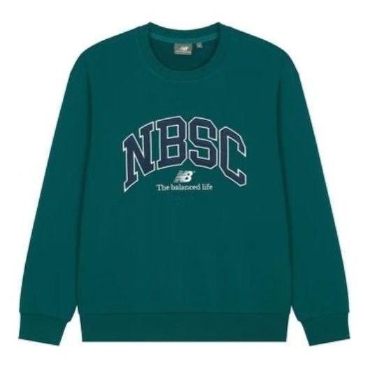 Sveter New Balance Sports Sweatshirt Zelené | 5CC44333-GRN