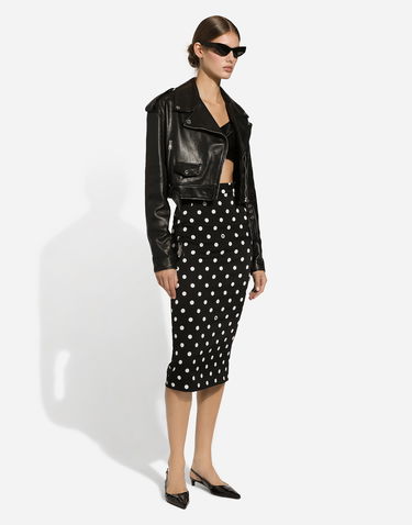Bunda Dolce & Gabbana Nappa Leather Biker Jacket Čierna | F9R87LHULVJN0000, 1