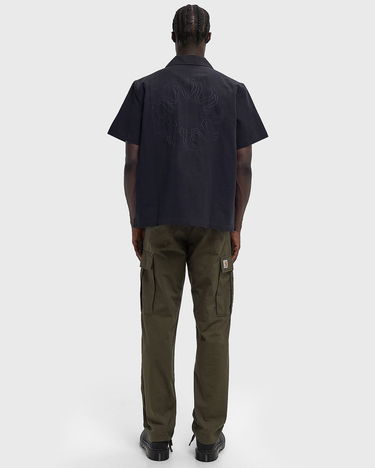 Košeľa ØLÅF Linen Camp Collar Shirt Navy | M210304-NAVY, 2