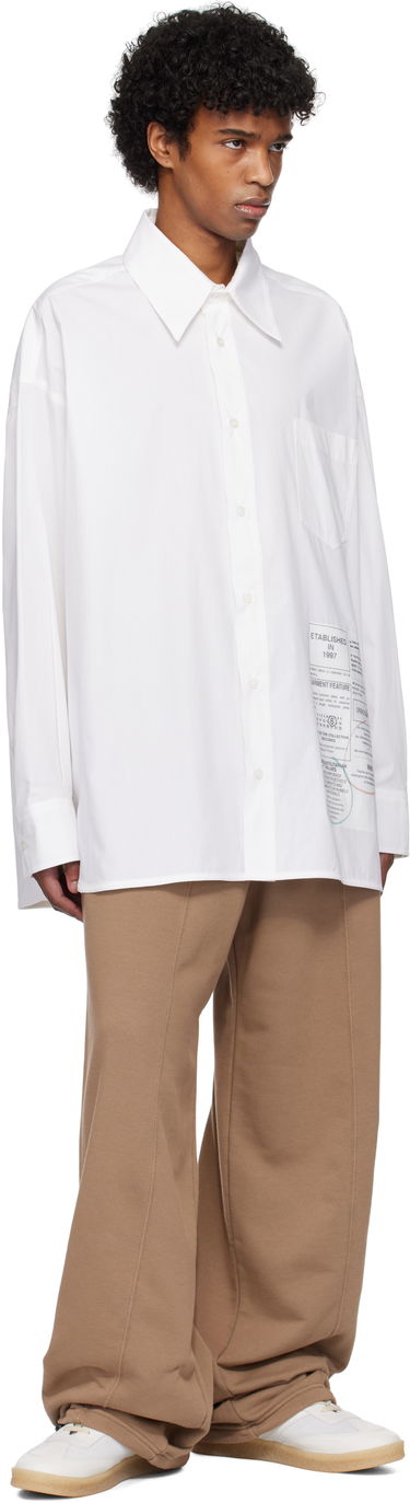 Košeľa Maison Margiela MM6 Maison Margiela Newspaper Print Shirt Biela | SH0DT0027 M35152, 4