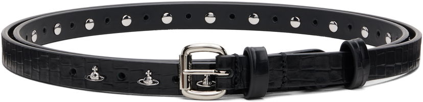 Opasok Vivienne Westwood Vivienne Westwood Mini Alex Charm Belt Čierna | 8201007ZW-L00C0-