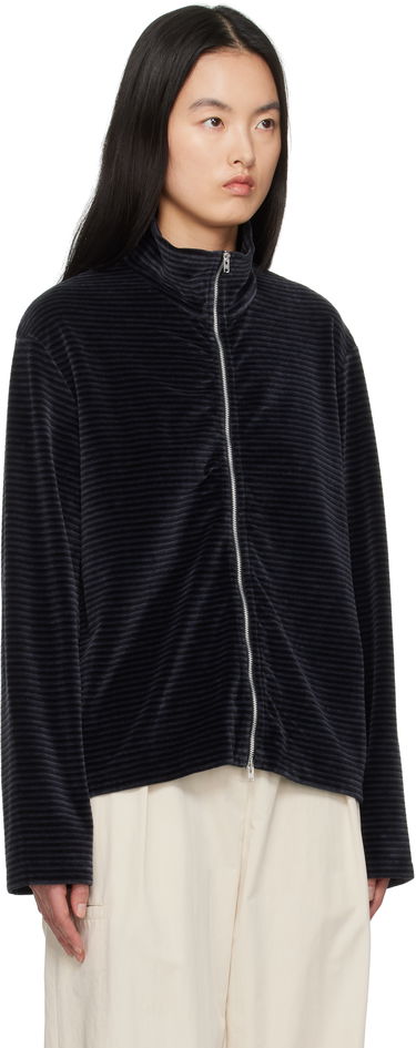 Sveter OUR LEGACY Our Legacy Shrunken Full-Zip Track Jacket Čierna | M4243SPS, 4