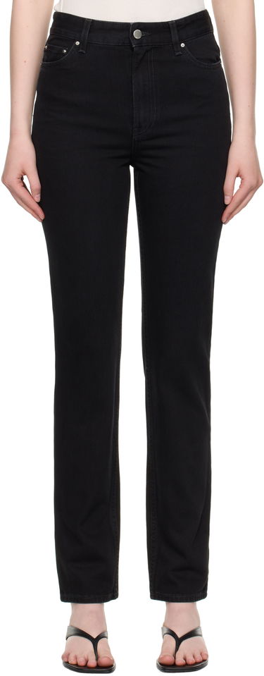 Džínsy TOTEME TOTEME High Slim Jeans Čierna | 252-WRB0271-FB0046, 0