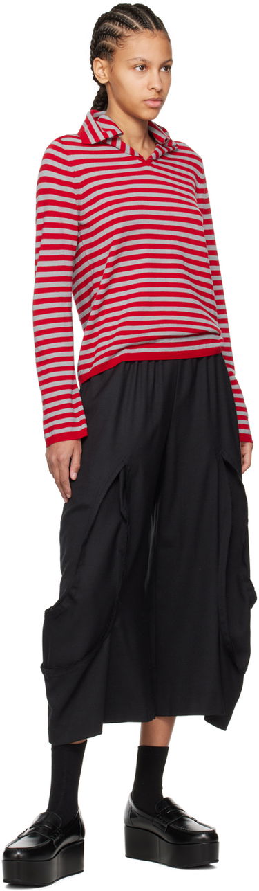 Sveter Comme des Garçons Comme des Garçons Girl Striped Sweater Červená | NM-N002-051, 3