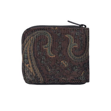 Peňaženka Carhartt WIP Flint Zip Wallet "Paisley Print/Buckeye rinsed" Hnedá | I029507_1U6_02, 2