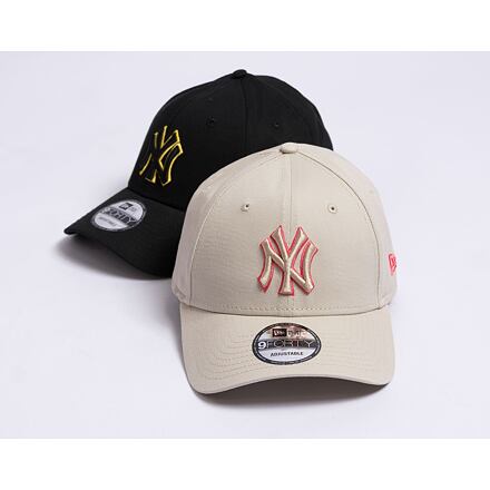 9FORTY MLB Team Outline New York Yankees Stone / Lava Red One Size