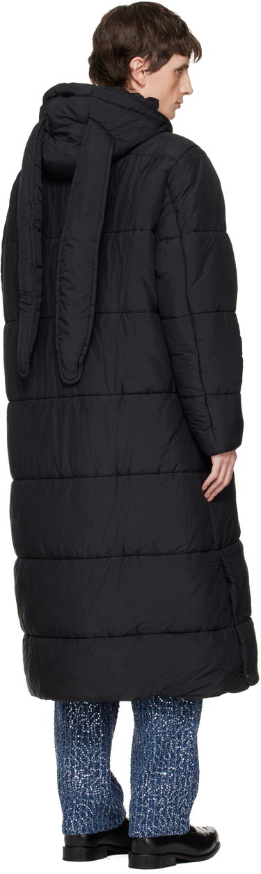 Prešívaná bunda Charles Jeffrey Loverboy Long Bunny Puffer Coat Čierna | 052010201, 2