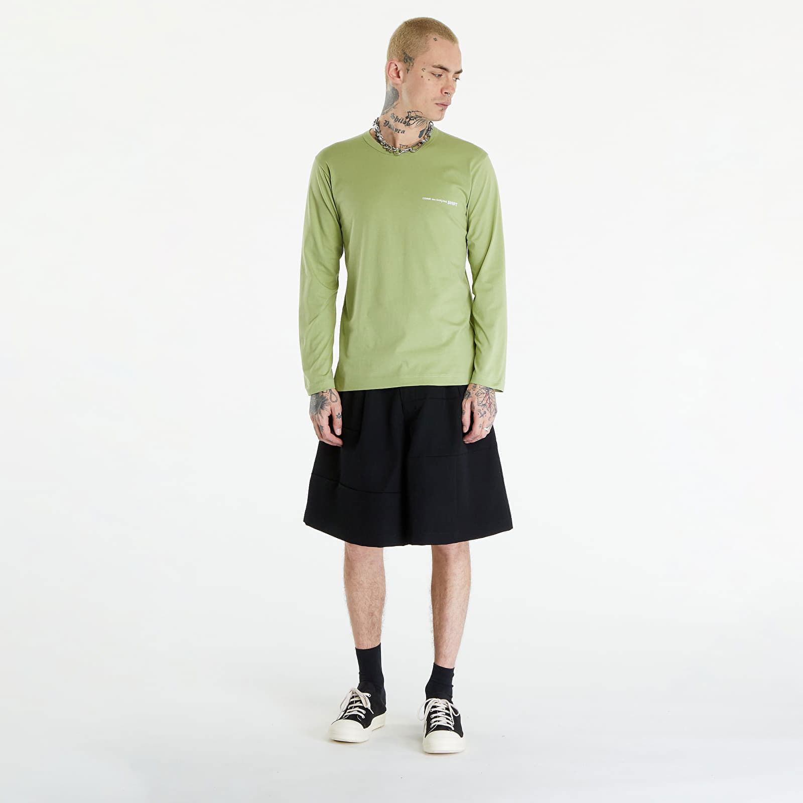 SHIRT Long Sleeve Tee Knit Khaki