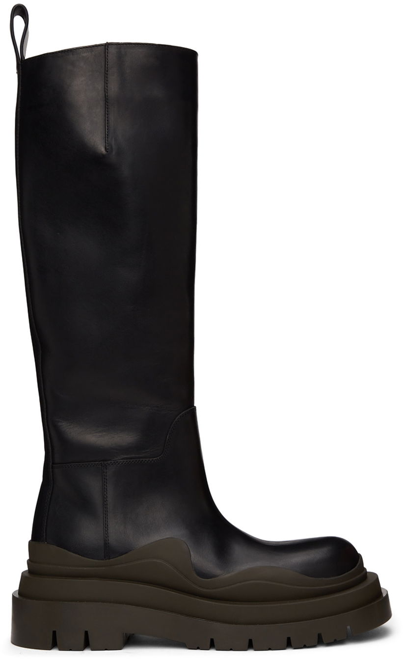 Tenisky a topánky Bottega Veneta Tire Tall Boots "Black Green" Čierna | 667917 VBS50, 0