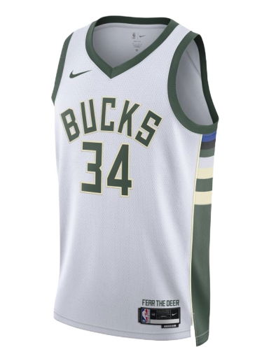 Dres Nike Milwaukee Bucks Association Edition 2022/23 Dri-FIT NBA Swingman Jersey Biela | DN2084-100