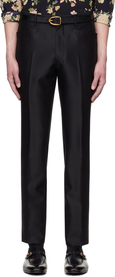 Nohavice Tom Ford Tom Ford Atticus Western Pocket Wool Silk Faille Trousers Čierna | PLPW01-WSS17, 0