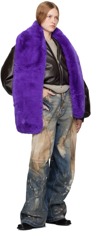 Šál Acne Studios Acne Studios Furry Scarf Fialová | CA0349-, 2