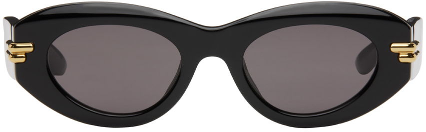 Slnečné okuliare Bottega Veneta Black Mitre Oval Sunglasses Čierna | BV1322S-001, 0