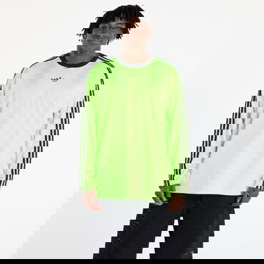 Tričko adidas Performance Adicolor Jacquard Long Sleeve Tee Zelené | JW5964, 4