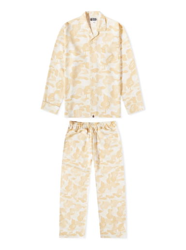 Pyžamo BAPE Chocolate Camo Pajamas Ivory Béžová | 001UWJ201001F-IVO