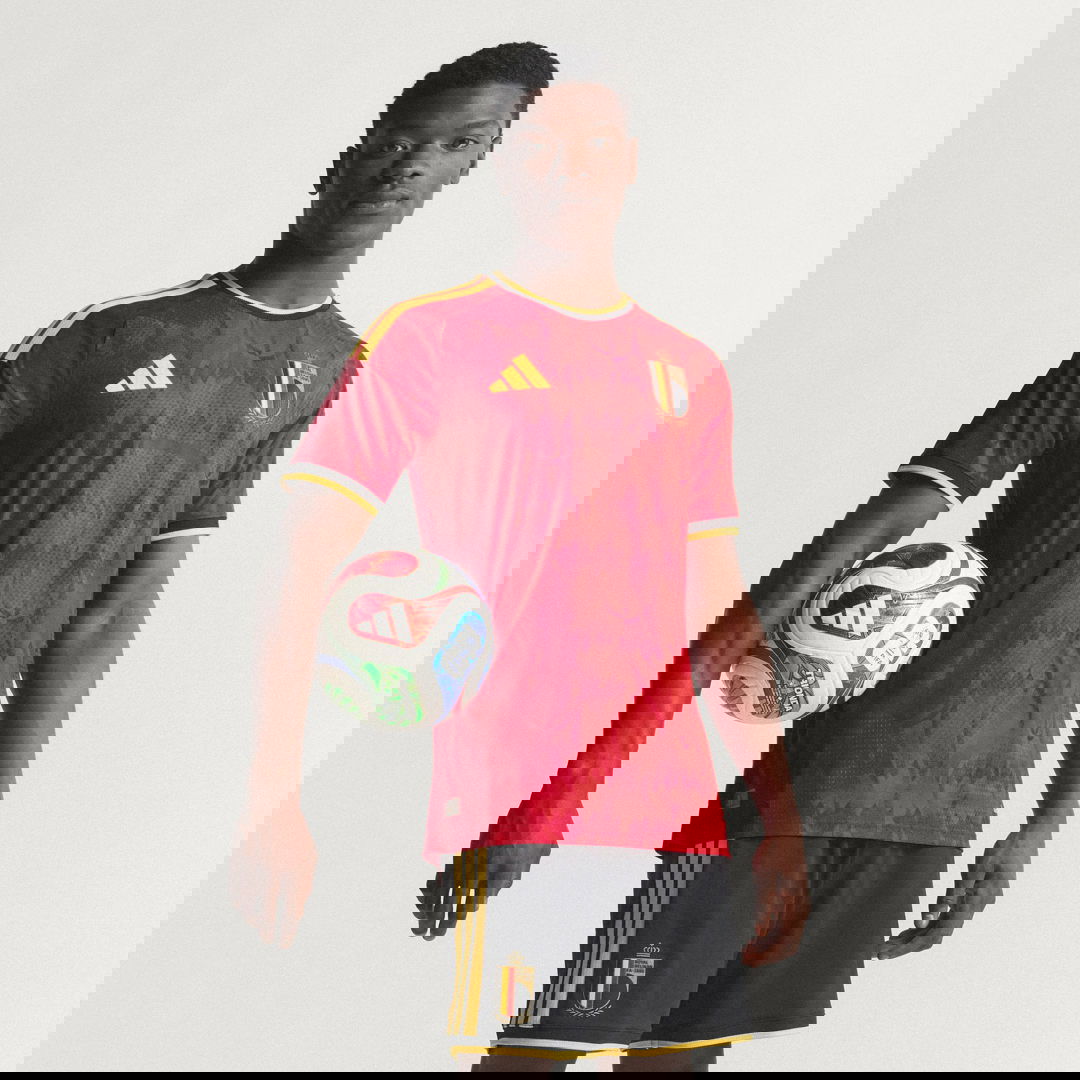 Dres adidas Performance Belgium Home Authentic Football Jersey Červená | JM8378, 0