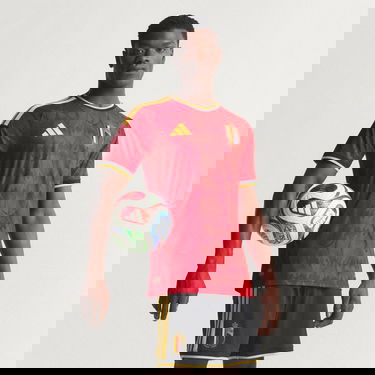 Dres adidas Performance Belgium Home Authentic Football Jersey Červená | JM8378, 0