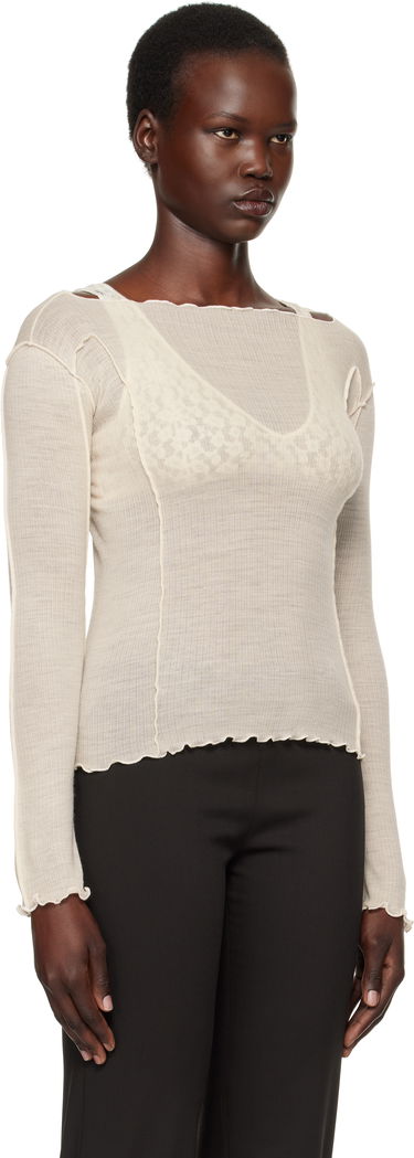 Tričko Baserange Omato Long Sleeve T-Shirt Biela | TTML-WO-SP25, 1
