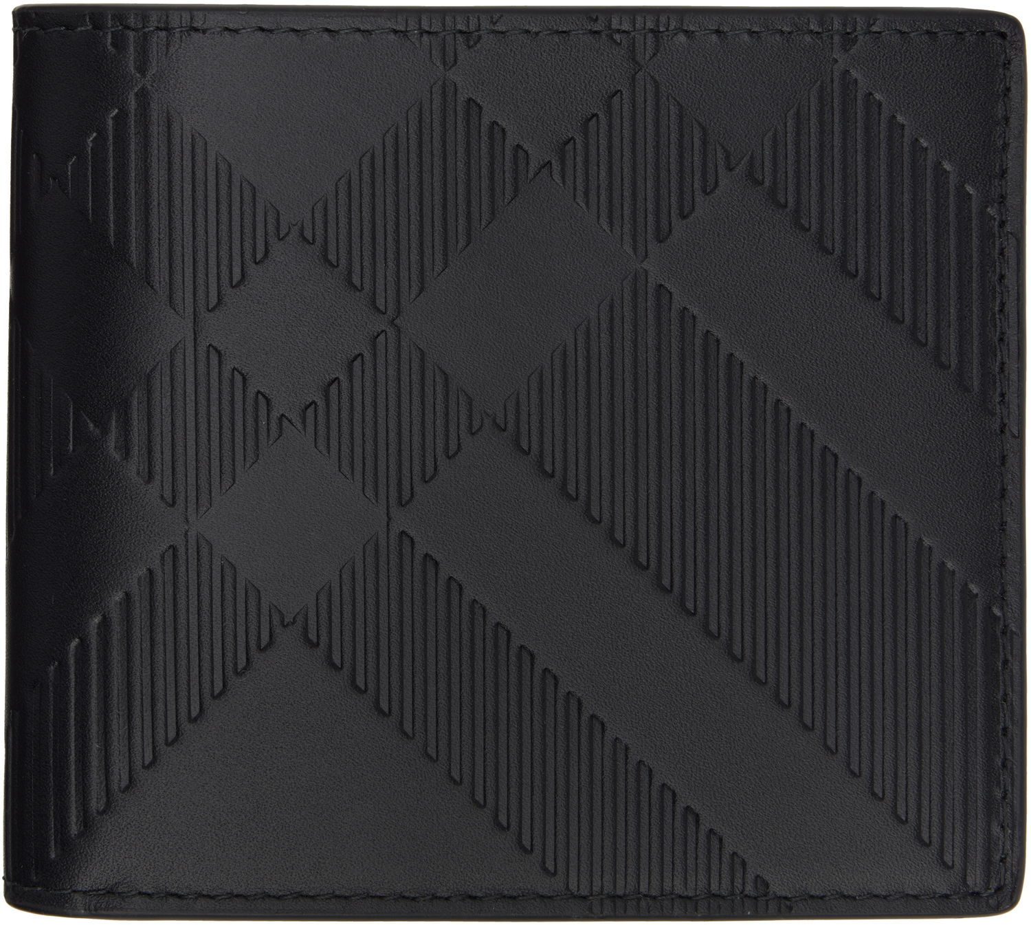 Peňaženka Burberry Embossed Check Bifold Wallet Čierna | 8103989, 0