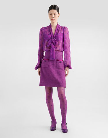Sukňa Dolce & Gabbana Dolce & Gabbana Rachel Tweed Skirt Fialová | F4C0VTFMTACF0571, 1