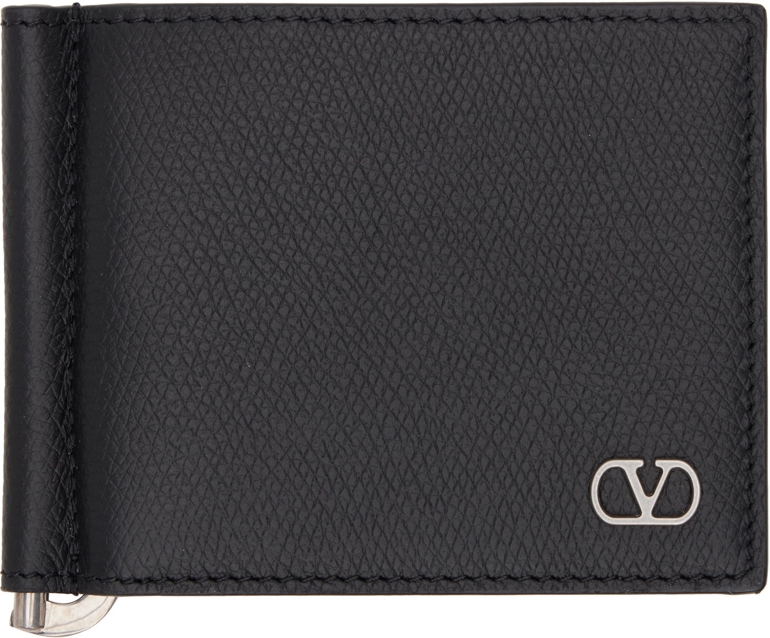 Peňaženka Valentino Valentino Garavani VLogo Signature Money Clip Wallet Čierna | 6Y2P0V07UAG, 0