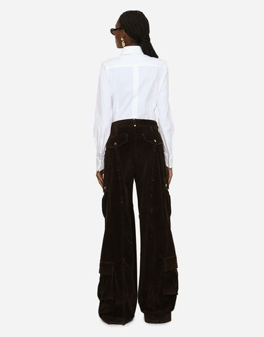 Košeľa Dolce & Gabbana Stretch Poplin Tuxedo Shirt Biela | F5K50TFUEEEW0800, 2