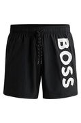 BOSS Quick-Drying Swim Shorts with Contrast Logo