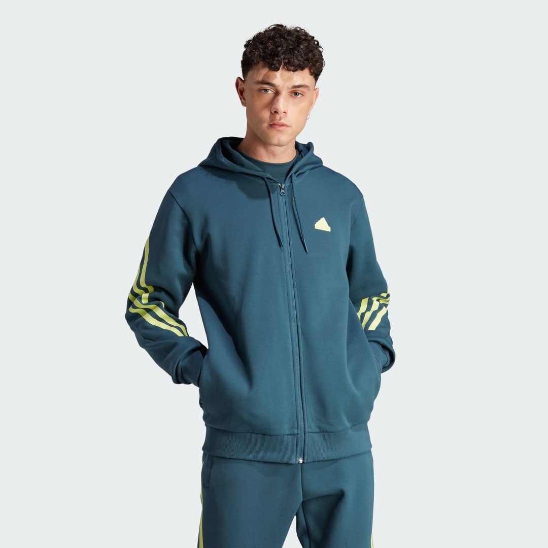 Mikina adidas Originals Future Icons 3-Stripes Full-Zip Hoodie Navy | IJ8878, 0