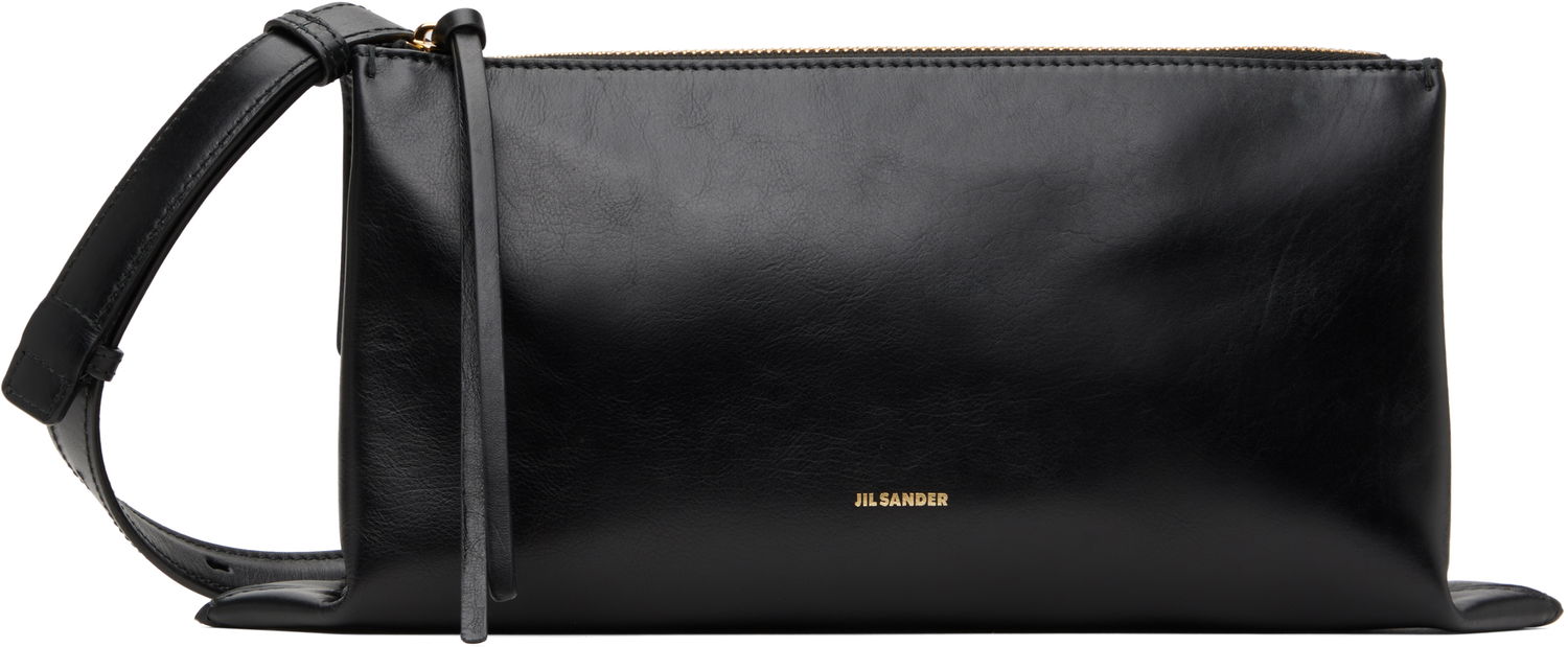 Taška cez rameno Jil Sander Jil Sander Empire Small Leather Shoulder Bag Čierna | J07WD0051_P6569, 0