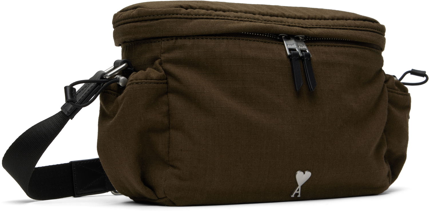 Taška cez rameno AMI AMI de Coeur Canvas Messenger Bag Zelené | ULL022.AW0074, 1
