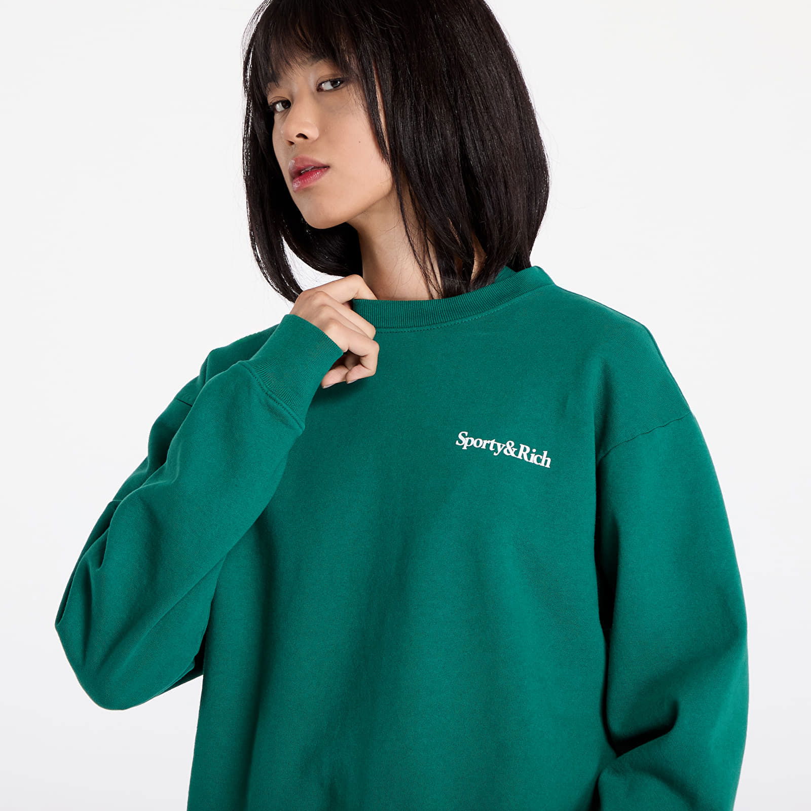 Health Is Wealth Crewneck UNISEX Alpine/ White XS