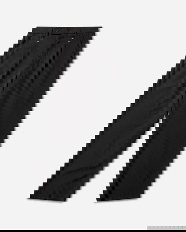 Nohavice Maison Margiela Stapled Pleated Wool Trousers Čierna | SH0KA0067 900, 1