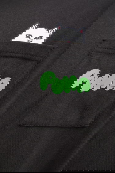 Tričko Puma Puma x RIPNDIP T-Shirt with Peeking Cat Pocket Print Čierna | 633779, 3