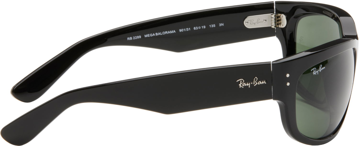 Slnečné okuliare Ray-Ban Black Mega Balorama Sunglasses Čierna | 0RB2289 8056262268216, 1