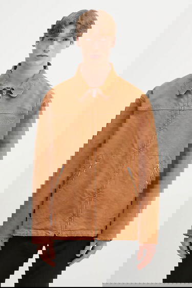 Bunda Maison Margiela MM6 Maison Margiela Collared Full-zip Utility Jacket Hnedá | SH0AM0048, 0