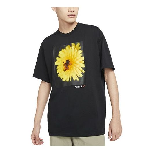 Tričko Nike SB SB Skateboard T-Shirt with Dandelion Print Čierna | DB9962-010