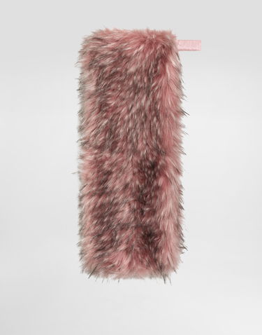 Rukavice Dolce & Gabbana Dolce & Gabbana Faux Fur Muff Ružová | FP572AFUS0GF0568, 2