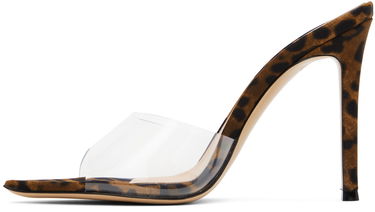 Doplnky Gianvito Rossi Gianvito Rossi Elle 85 Leopard Print and PVC Mules Hnedá | G11900.15RIC.GYL, 2