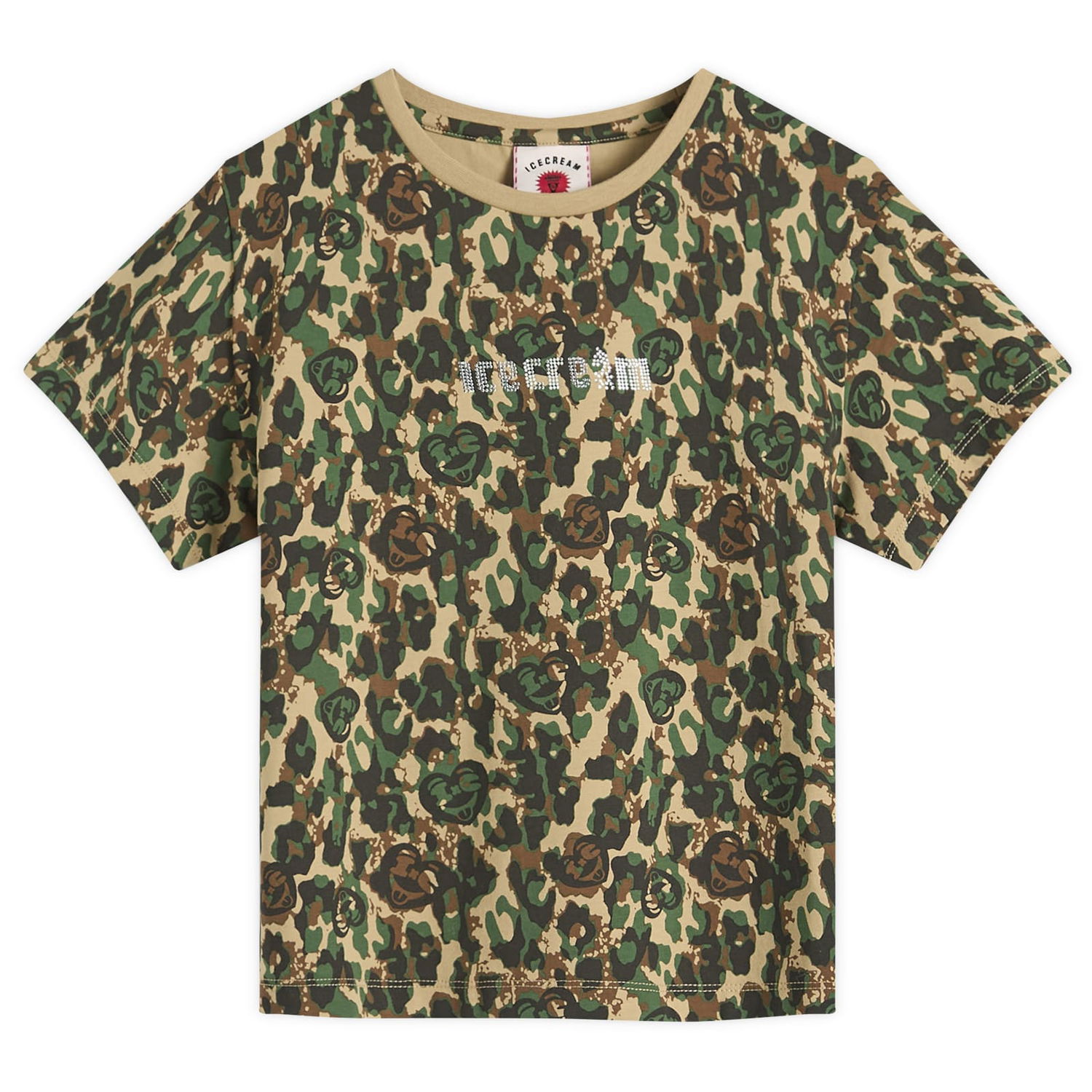 Tričko BBC IceCream Crystal Soft Serve Running T-Shirt Zelené | ICWW25317-CAM, 1