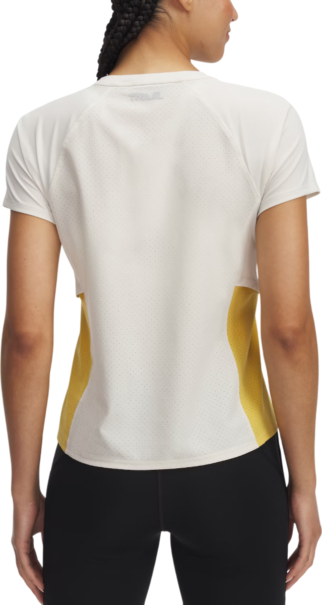 Tričko Under Armour Trail Run Zip Short Sleeve T-Shirt Biela | 1389607-279, 1