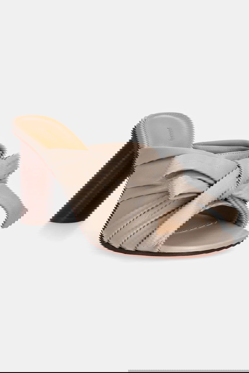 Tenisky a topánky JW Anderson JW Anderson Knotted Heeled Mules Béžová | SN0095.LA0161.190, 0