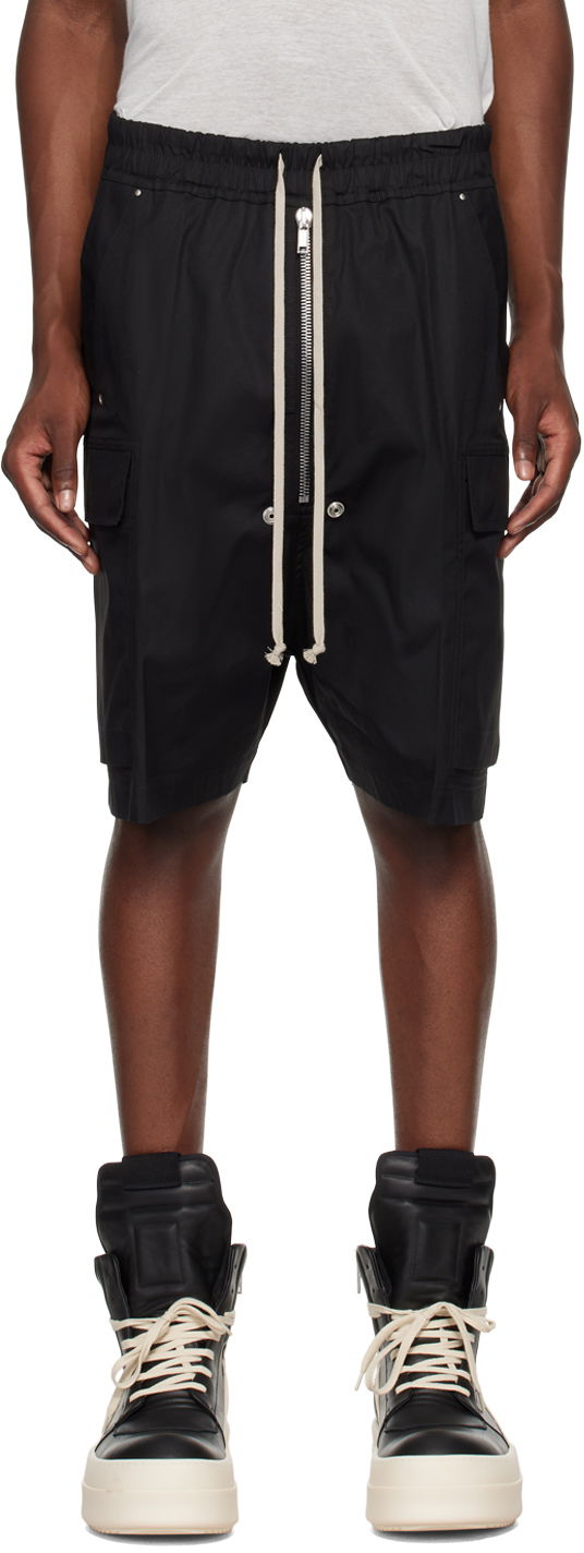 Šortky Rick Owens Cargobela Relaxed Fit Shorts Čierna | RU02D6360 TE, 0