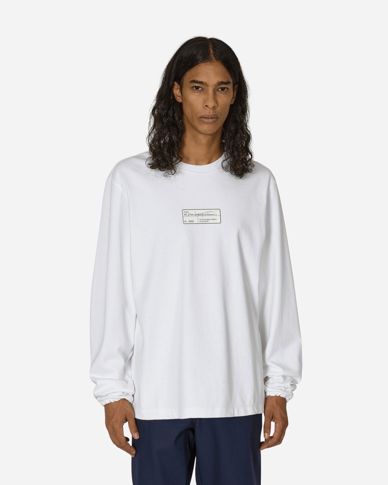 Tričko GR10K Incognito 8Oz Longsleeve T-Shirt White Biela | AG023037EB 21, 1