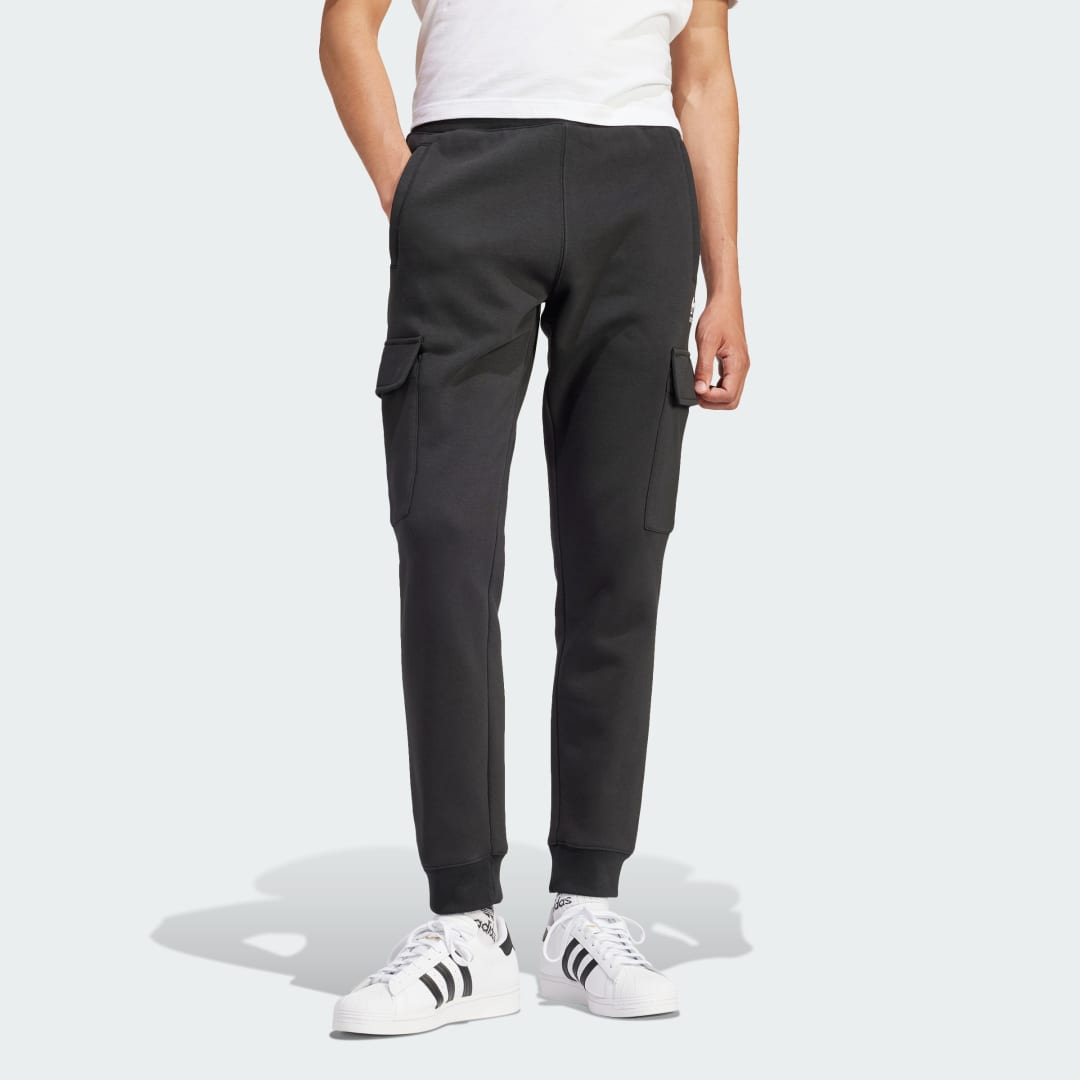 Cargo nohavice adidas Originals Trefoil Essentials Cargo Pants Čierna | IP2755, 1