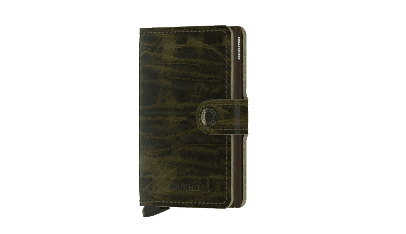 Peňaženka Secrid Miniwallet "Safiano Olive" Zelené | MSa-olive, 0