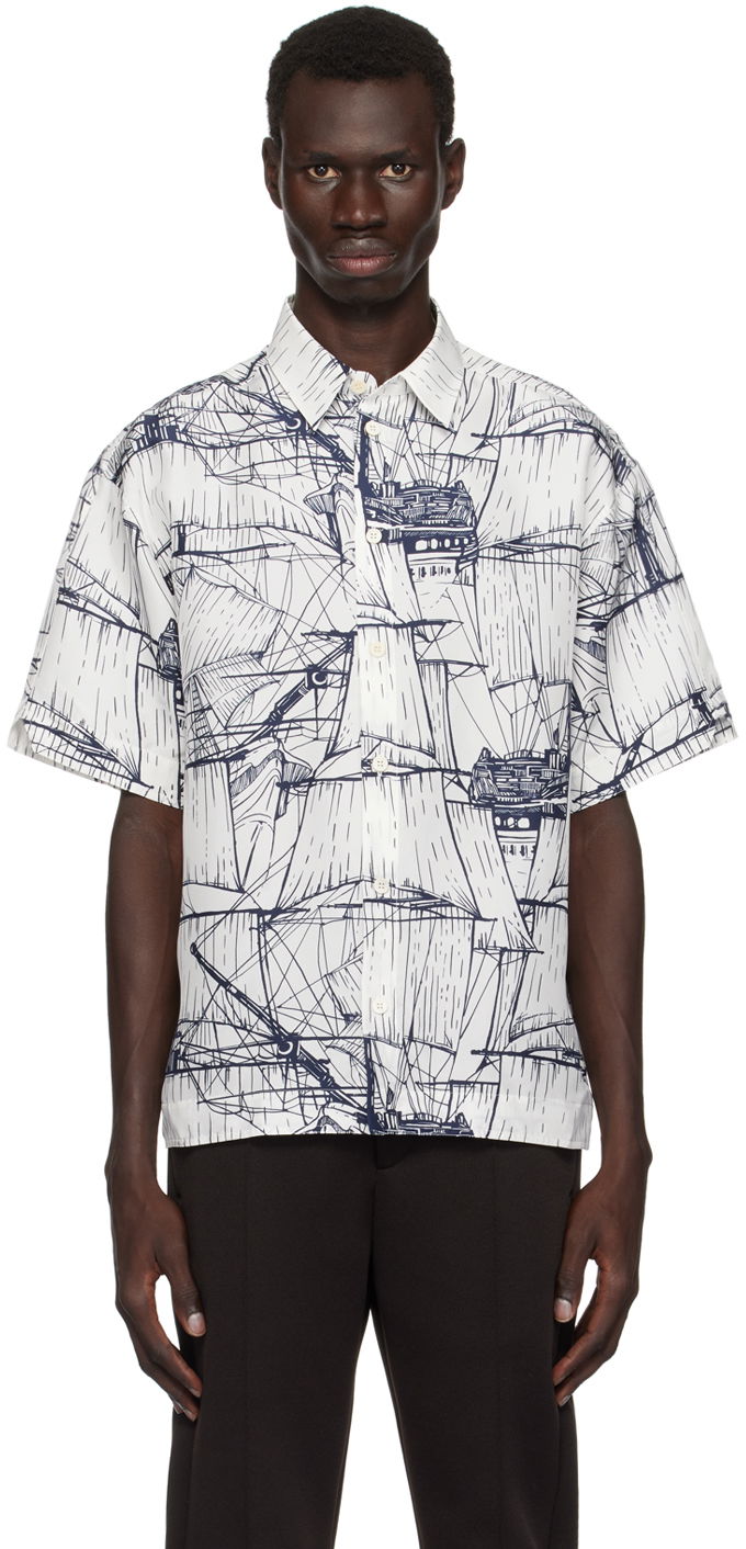 Košeľa FERRAGAMO Short Sleeved Shirt Biela | 776026, 0