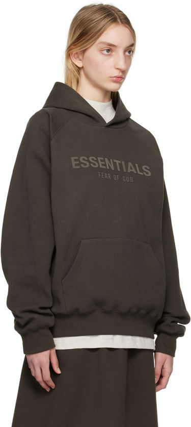 Mikina Fear of God Fear of God ESSENTIALS Raglan Waffle Knit Hoodie Hnedá | 192BT224020F, 1