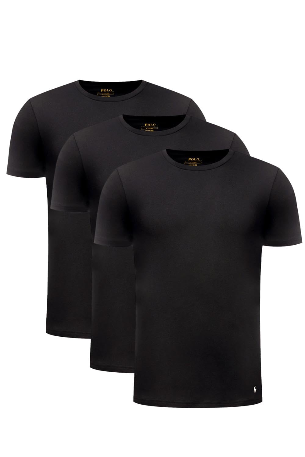 Tričko Polo by Ralph Lauren Cotton T-Shirt 3 - Pack Čierna | 714830304014, 0