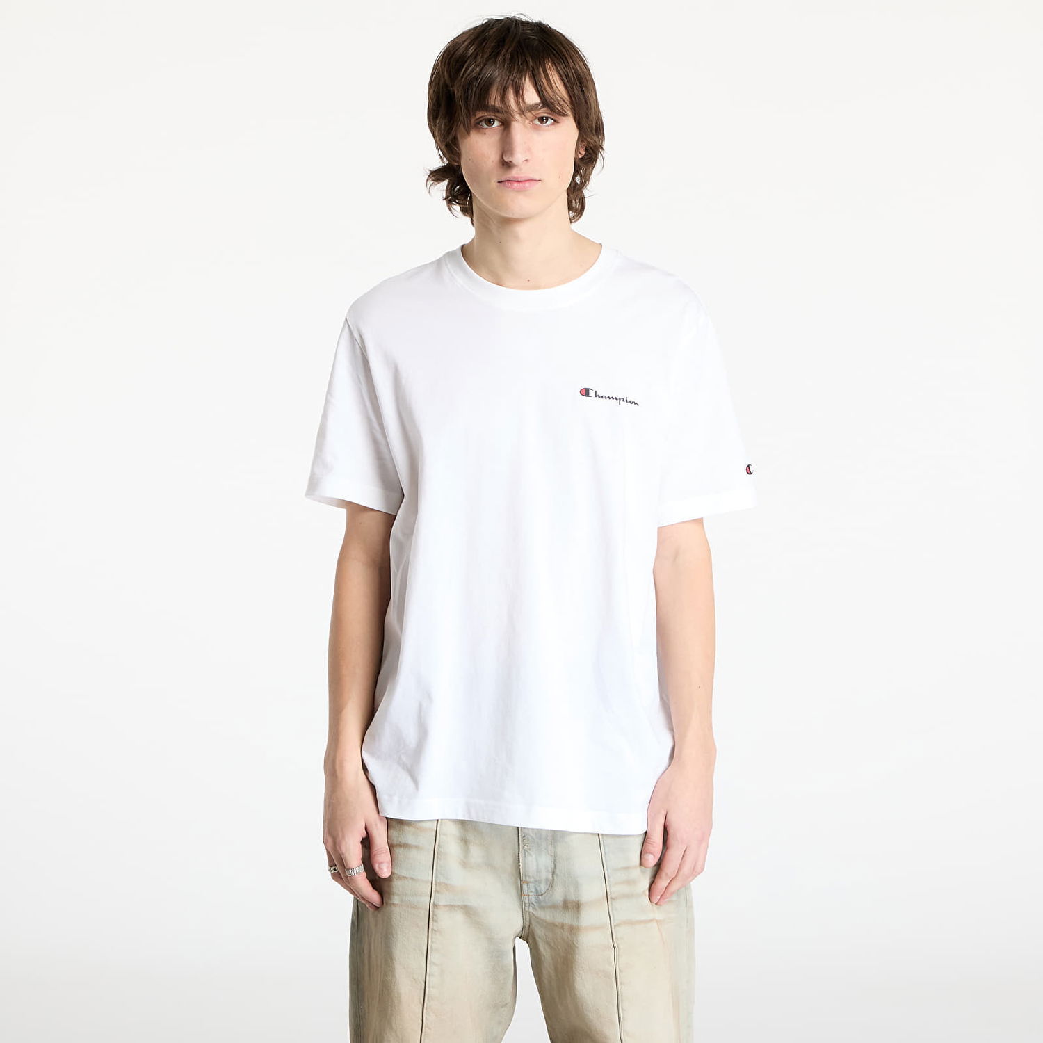 Tričko Champion White Short Sleeve Tee Biela | 220264 CHA WW001, 0